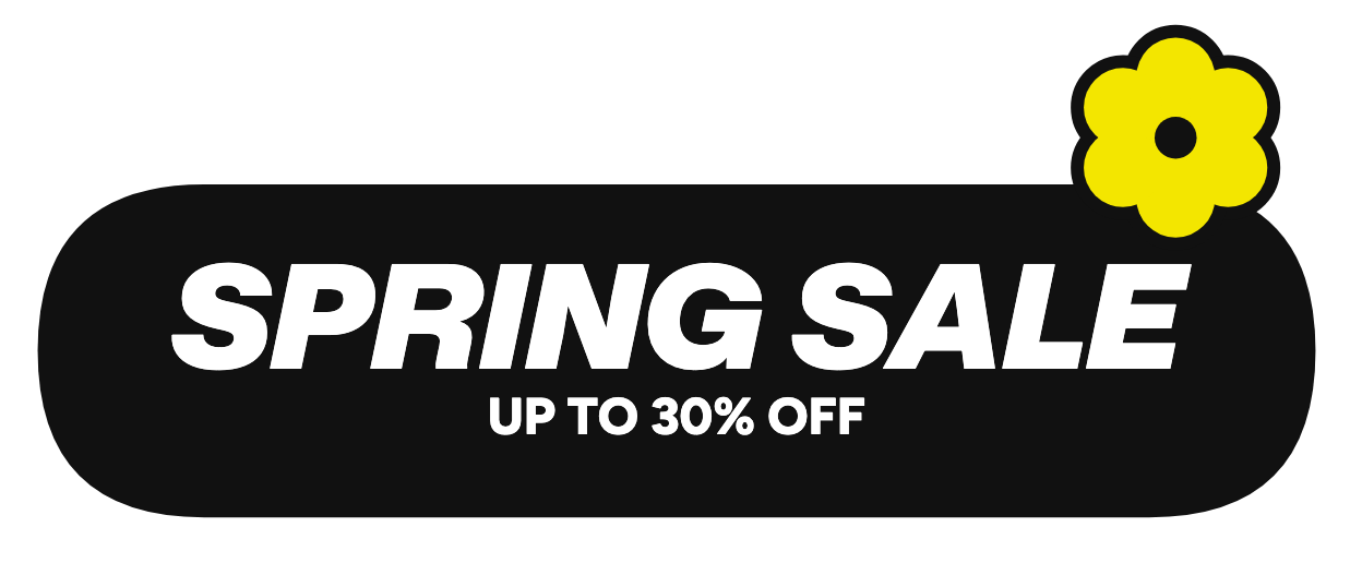 Spring sale, up to 30% off